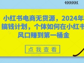小红书旅游项目怎么引流，冷门虚拟项目快速起步的玩法