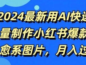 如何利用小红书掘金蓝海赛道赚钱，高效变现的操作全解析