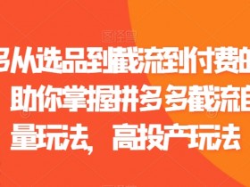 拼多多半无人直播最新玩法，4小时赚2K的操作技巧分享
